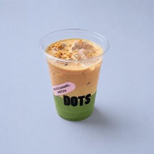 Salted Caramel Matcha - Dots Cafe abu-dhabi