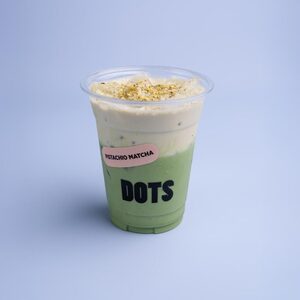 Pistachio Matcha - Dots Cafe abu-dhabi