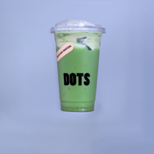 Pistachio Matcha + - Dots Cafe abu-dhabi