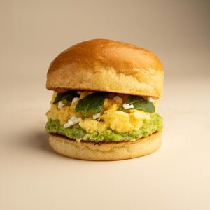 Egg Guacamole Feta Sandwich - Dots Cafe abu-dhabi