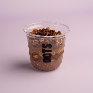 Chocolate Overnight Oats - Dots Cafe abu-dhabi