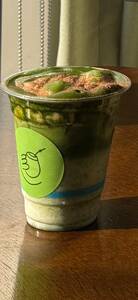 Iced Pumpkin Spice Matcha - Pancita Bakery dubai
