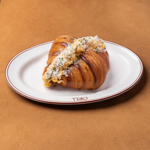  Cheesy Scrambled Egg Croissant - TRIO dubai
