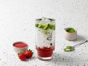 Strawberry Matcha Latte - The Coffee Lab  sharjah