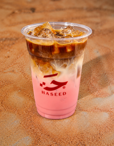 Iced Rose Latte - Haseed Cafe dubai