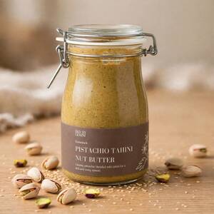 Pistachio Tahini Butter Jar 450g - BKD by Gemini ajman