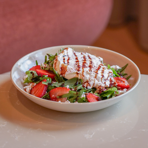 Strawberry Burrata Salad - Two Neighbors dubai