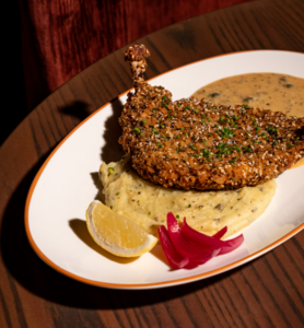 Crusted Chicken Piccata - The Lounge Culinary dubai
