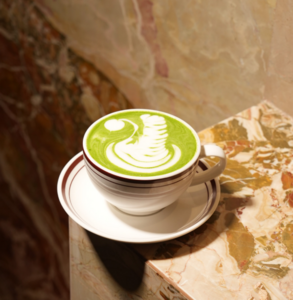 Hot Matcha Latte - The Lounge Culinary dubai