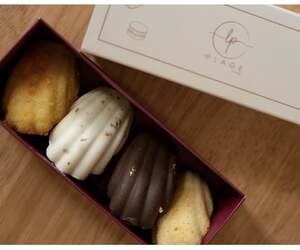 Assorted Madeleine Box – 4 Pieces - La Plage Cafe fujairah