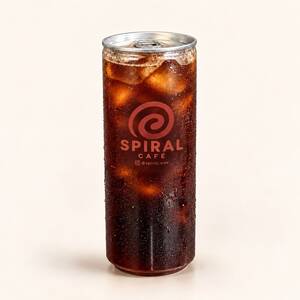 Canned Iced Americano - Spiral Cafe sharjah