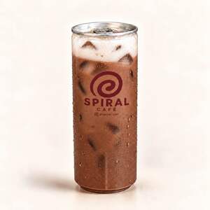 Canned Iced Chocolate - Spiral Cafe sharjah