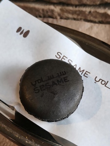 Black Sesame Macaroons - SESAME sharjah