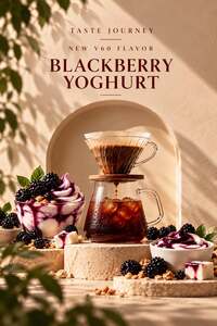 Iced V60 Blackberry Yoghurt - Taste Journey sharjah