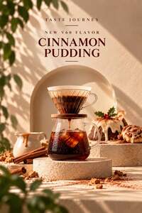 Iced V60 Cinnamon Pudding  - Taste Journey sharjah