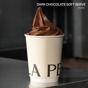 Dark Chocolate Soft Serve (Cup) - La Petite Cafe al-ain