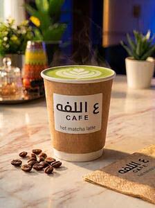 Hot Matcha Latte - Al Lafah Cafe dubai