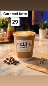 Hot Caramel Latte - Al Lafah Cafe dubai