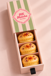Saffron Macaroons  - RKMATCHA abu-dhabi