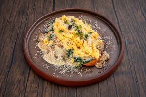 Truffle Mushroom Toast - Wolves Cafe sharjah