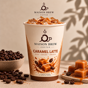 Iced Caramel latte - Maison Brew sharjah