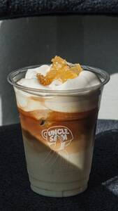 Honey Comb Latte  - Uncle Sam sharjah