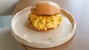 Eggstasy Bun - Pulse Cafe sharjah