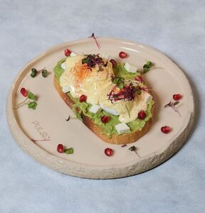 Avocado Smash on Sourdough Bread - Pulse Cafe sharjah