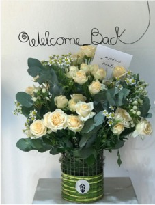 Drivu Welcome Back Arrangement with Our Signature Vase