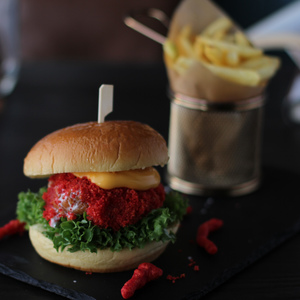 Drivu Cheetos Chicken Burger