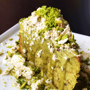 Drivu Pistachio Volcano Cake