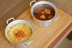 Drivu Marak Laham with Saffron Rice