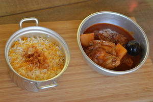 Drivu Marak Chicken with Saffron Rice
