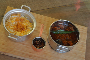 Drivu Marak Zubaidi with Saffron Rice