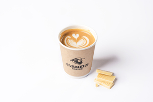 Organic White Latte (Hot) - Farmers Coffee dubai