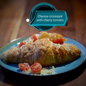 Drivu Three Cheese Croissant with Cherry Tomato