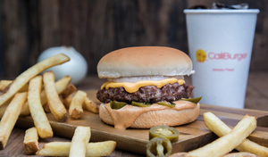 Drivu Cali on Fire Single Burger