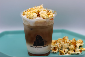 Drivu Iced Popcorn latte 