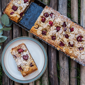 Drivu Raspberry & Almond Tartine Slice