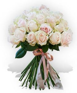 Drivu 25 Stem White Rose Bouquet