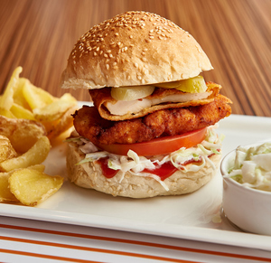 Drivu Crispy Chicken Burger Platter