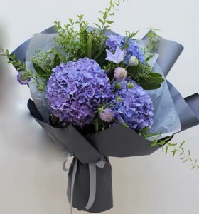 Drivu Blue hydrangea bouquet