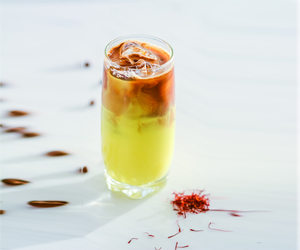 Drivu Iced Saffron Latte