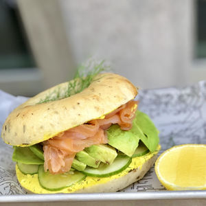Drivu Salmon Bagel