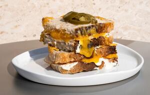 Jalapeño Grilled Cheese  - La Petite Cafe al-ain