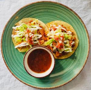 Drivu Tostada chicken