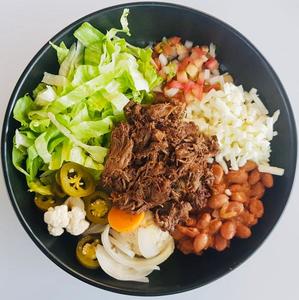 Drivu Taco bowl barbacoa