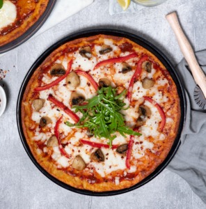 Drivu Keto Mushroom Bell Pepper Pizza