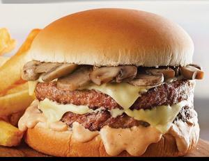 Drivu Mushroom & Swiss Double Burger Meal