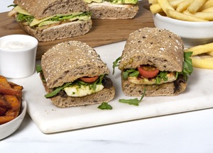 Drivu Halloumi Cheese and Pesto Sandwich